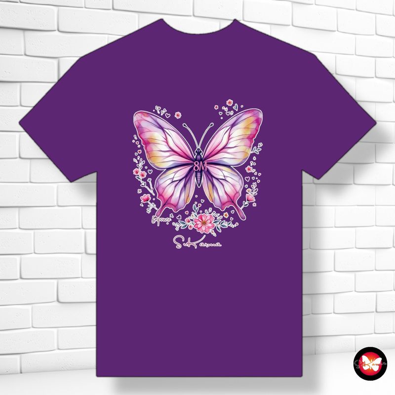 *Camiseta feminista "8M - MARIPOSA"