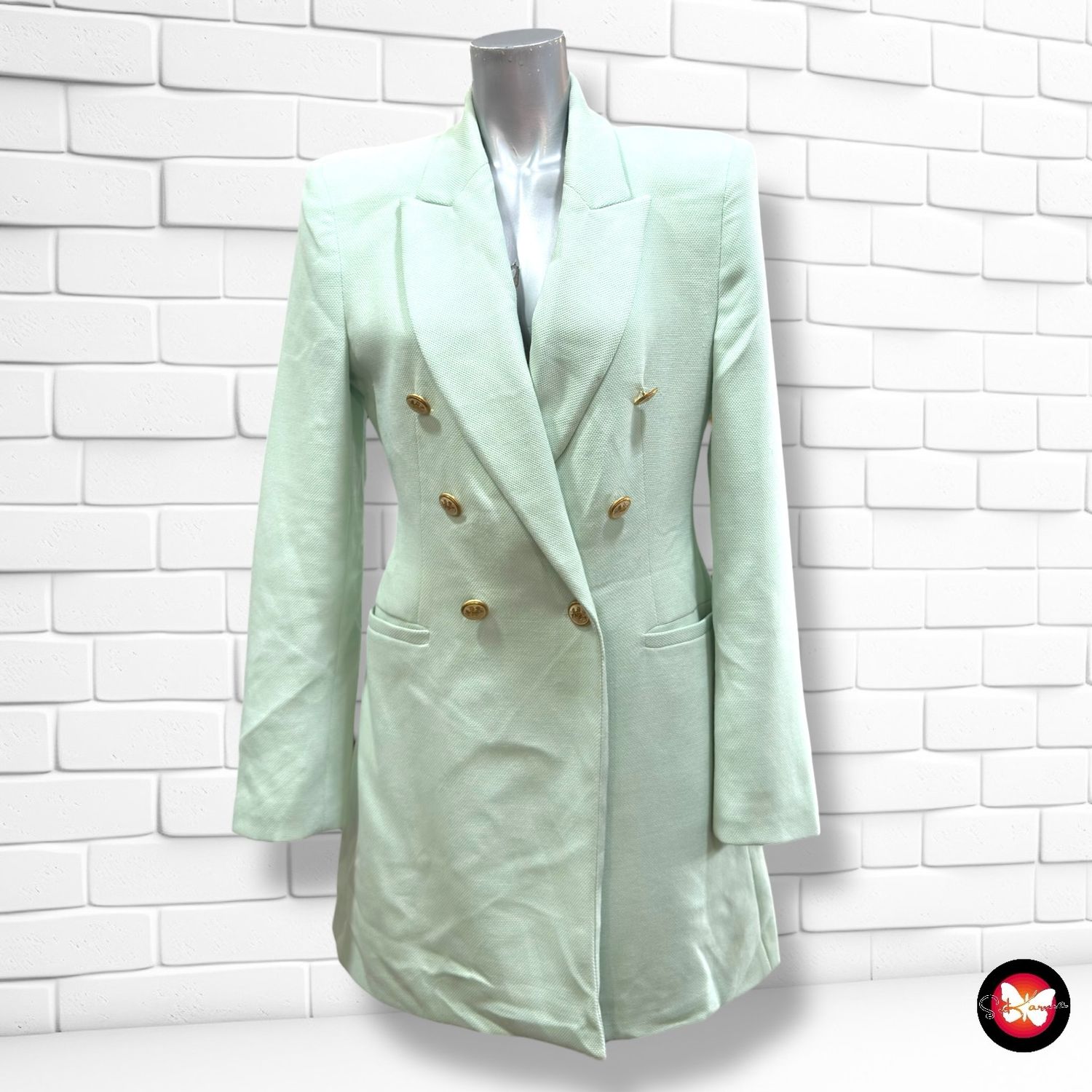 Blazer cruzada tipo militar ZARA Talla S