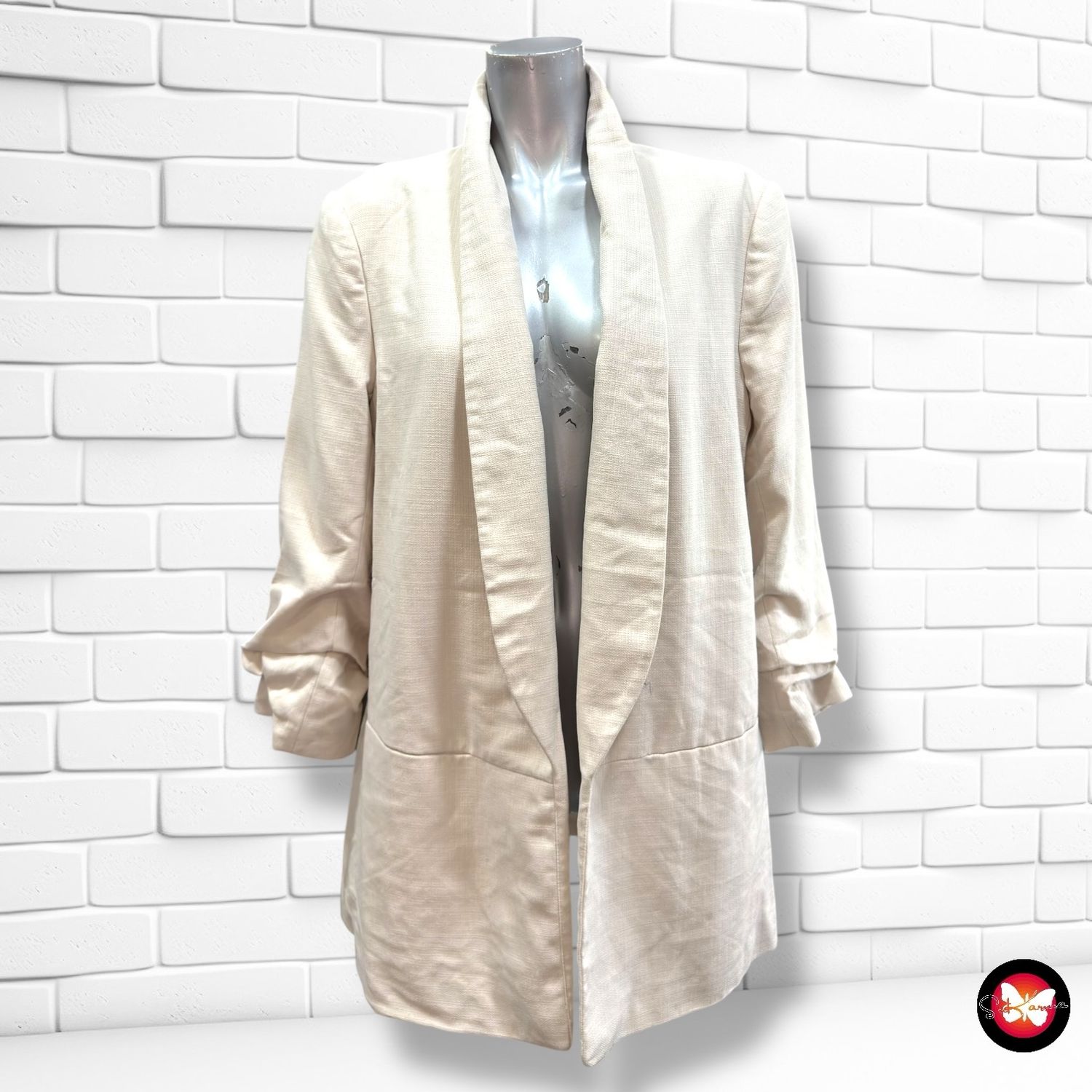 **HOY** Blazer básica con mangas fruncidas H&amp;M Talla 44