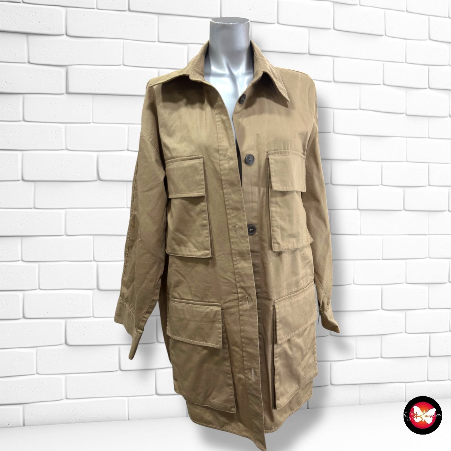 Sobre camisa safari oversized H&amp;M Talla XS