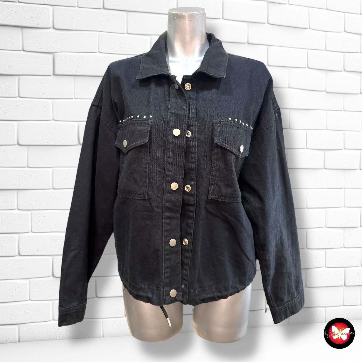 Cazadora vaquera con flecos SEVEN SISTERS Talla M