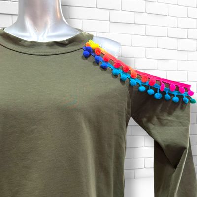 Sudadera con hombros descubiertos Talla S/M