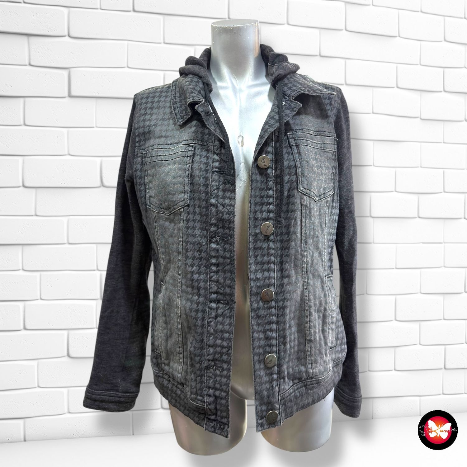 **HOY** Cazadora vaquera estampado pata de gallo KENNY’S Talla 38