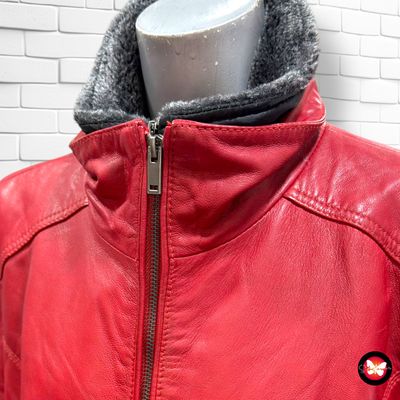 **HOY** Chaquetón de piel con cuello desmontable OTTO KERN Talla 44