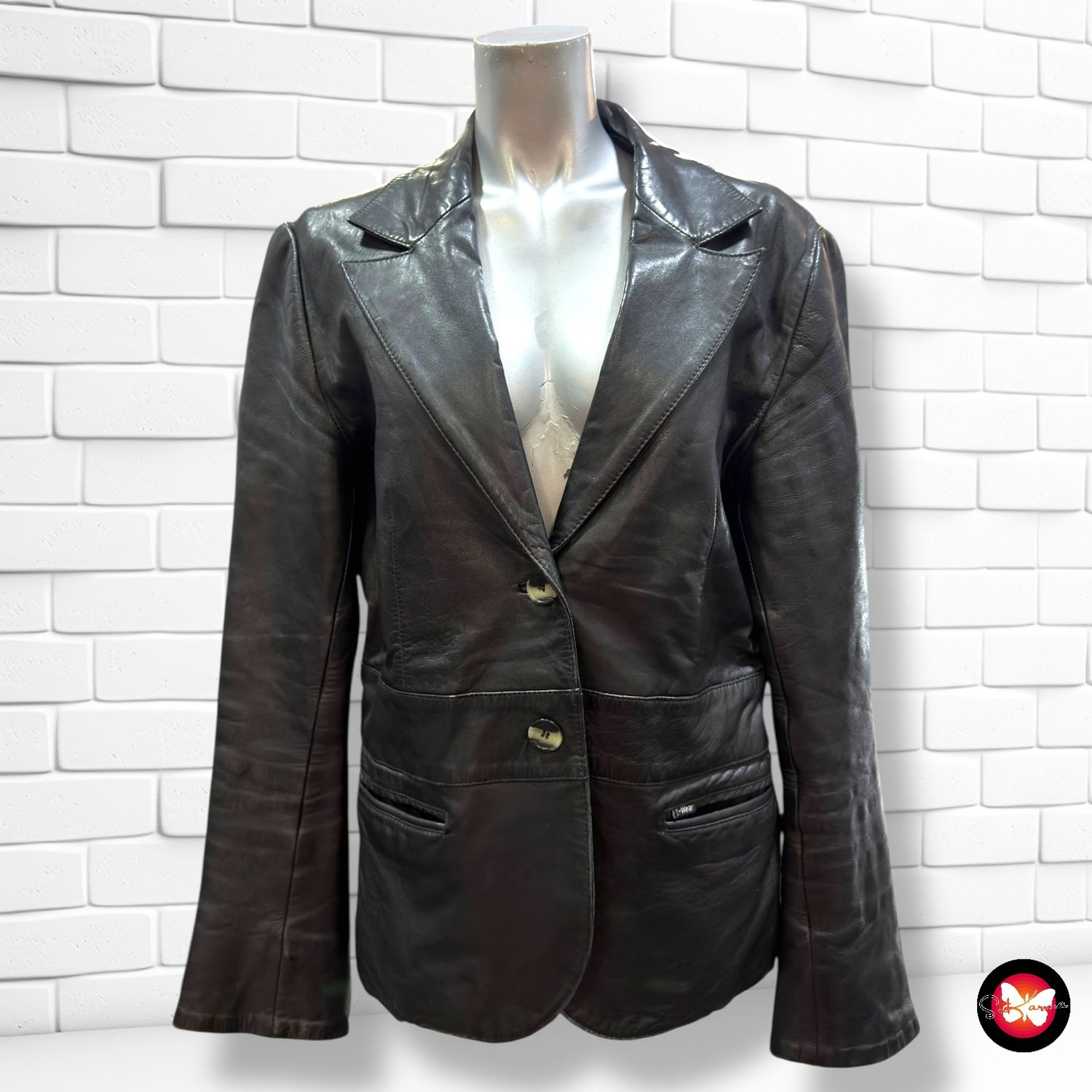 **HOY** Blazer de piel Talla XL (pequeña)