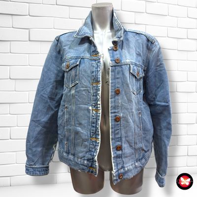 **HOY** Cazadora vaquera con rotitos LAURA TORELLI Talla XL