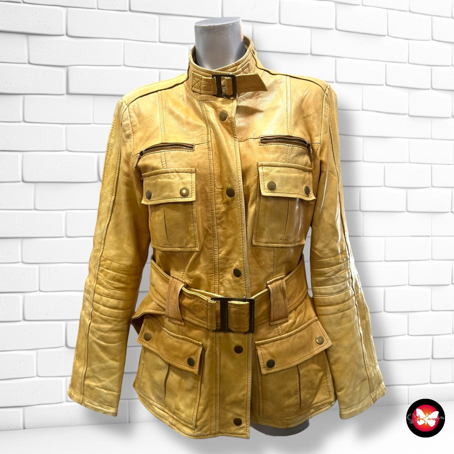 **HOY** Chaquetón de piel ZARA Talla L