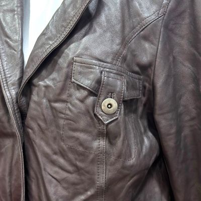 Cazadora de piel Talla 40/42