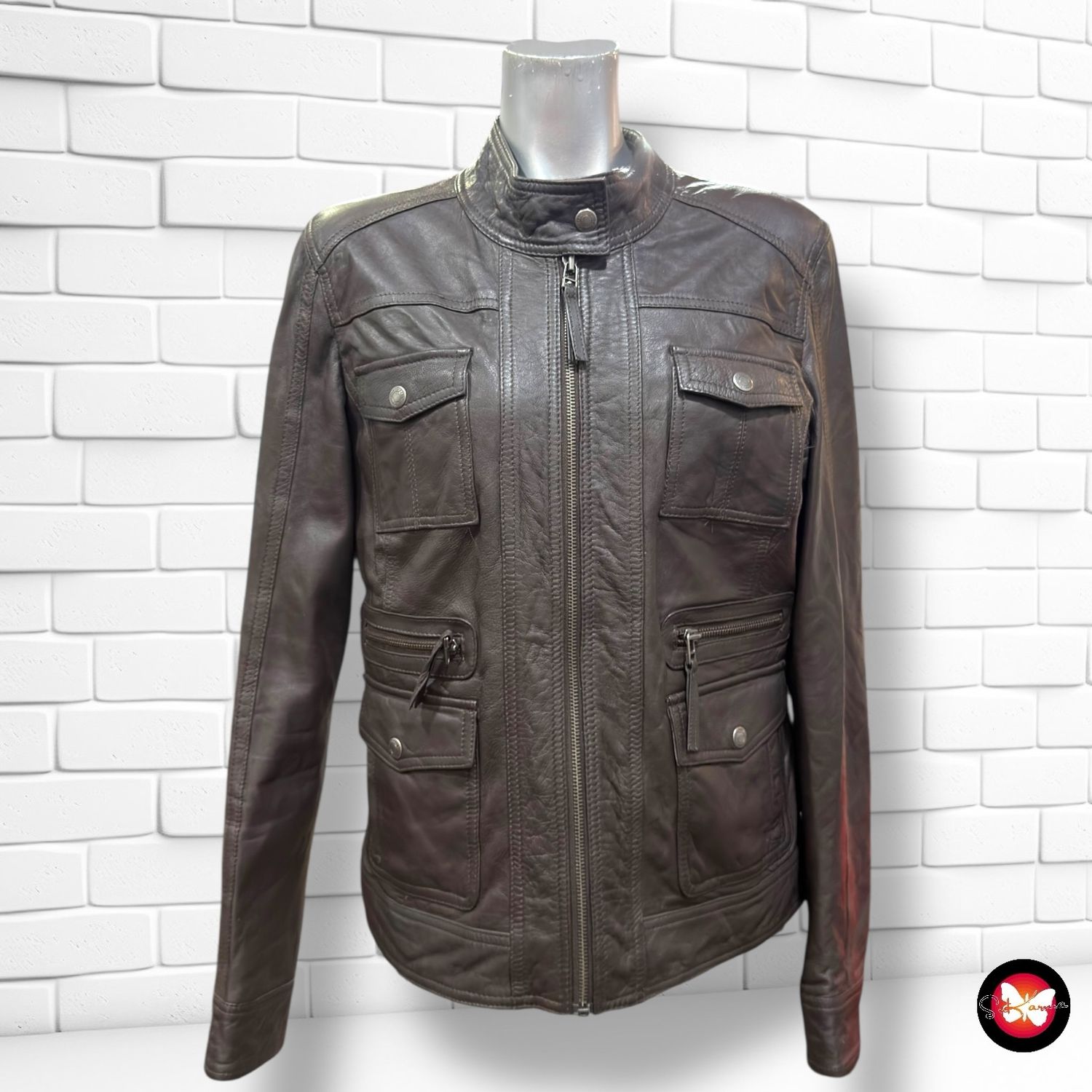 **HOY** Cazadora de piel STREET ONE Talla 38