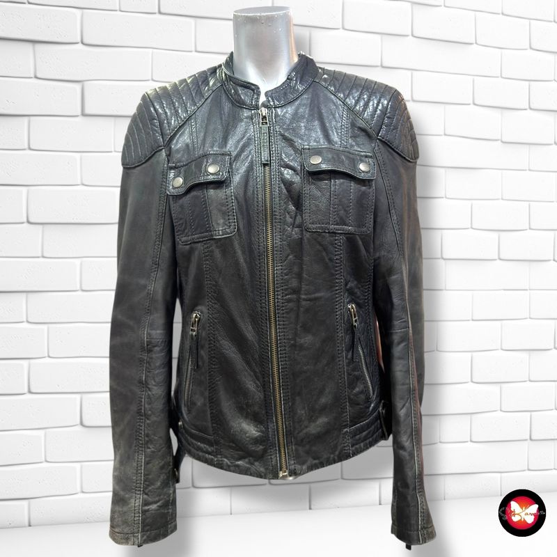 **HOY** Cazadora de piel LAURA DI SARPI Talla 36