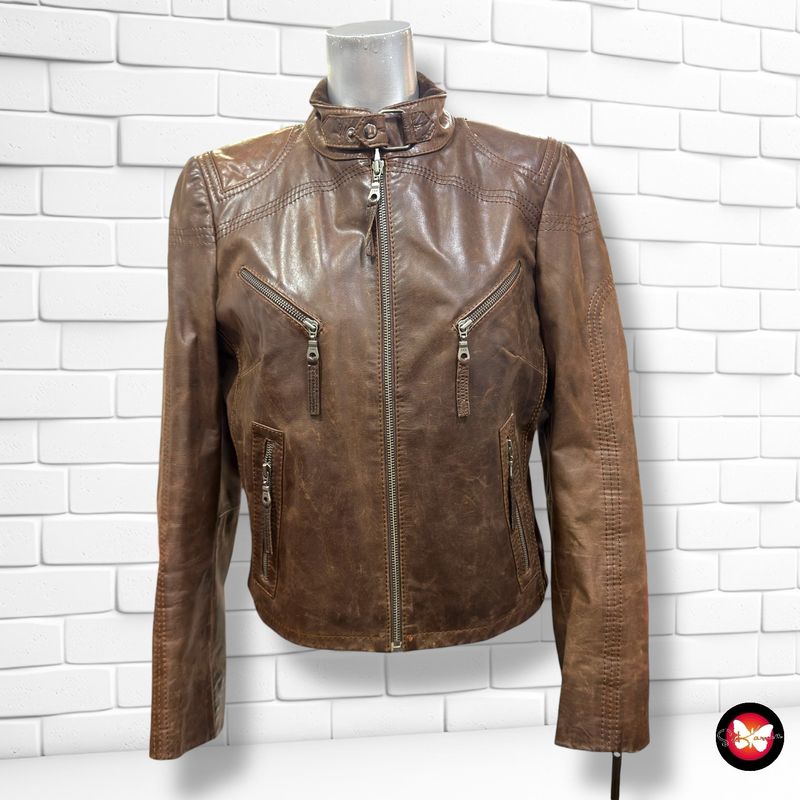 **HOY** Cazadora de piel ROCK’N BLUE Talla 38