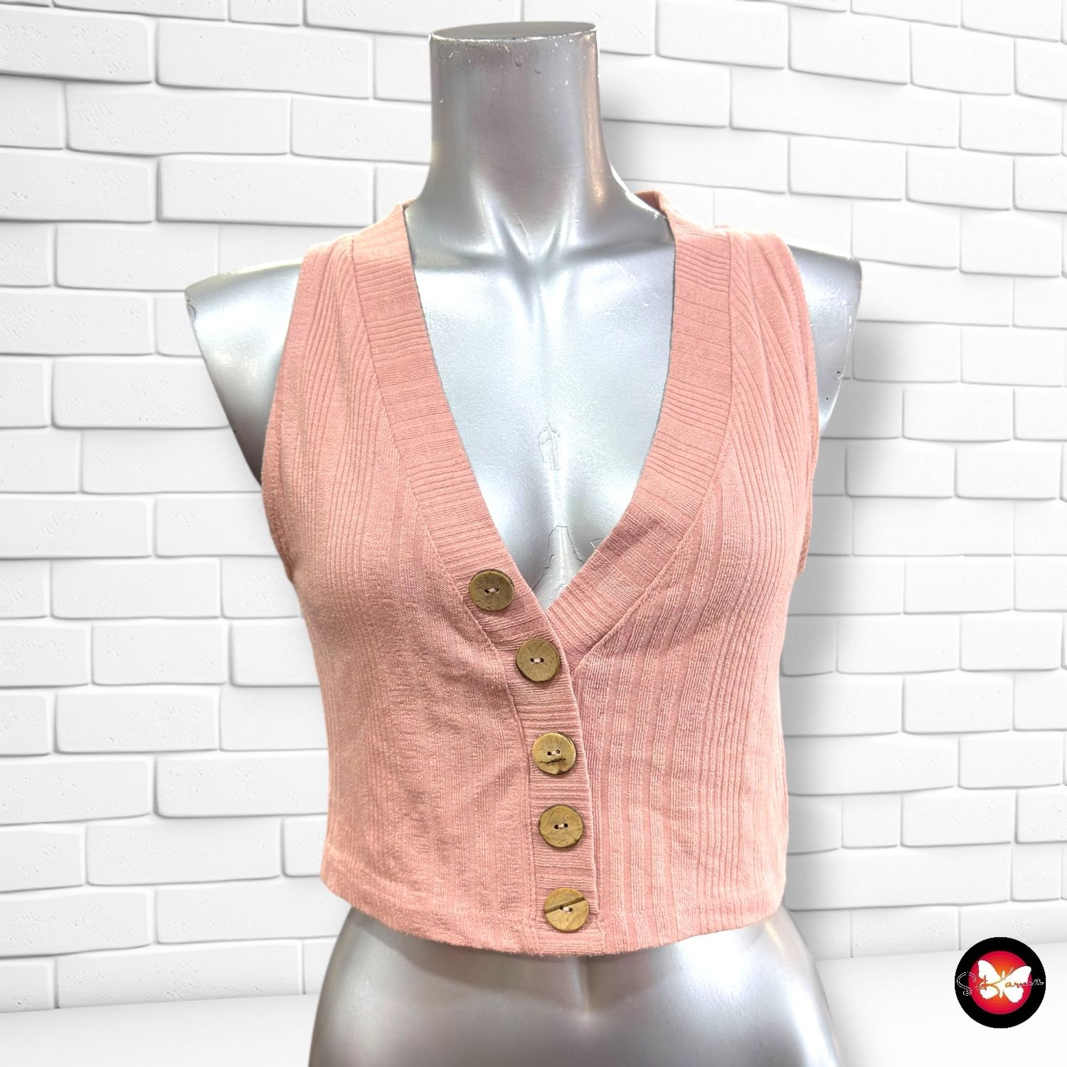 **HOY** Camiseta cropped STRADIVARIUS Talla M