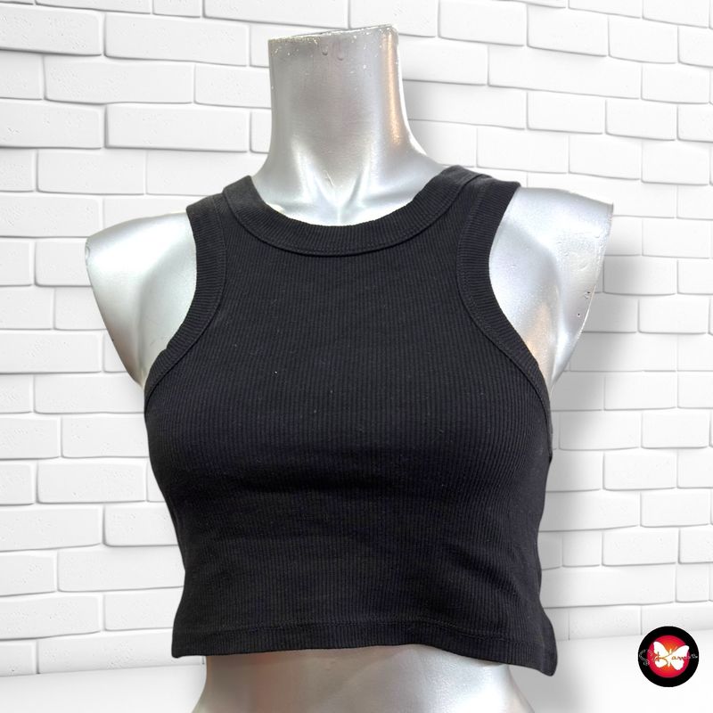 **HOY** Camiseta cropped canalé NOISY MAY Talla XS