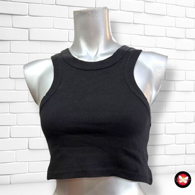 **HOY** Camiseta cropped canalé NOISY MAY Talla XS