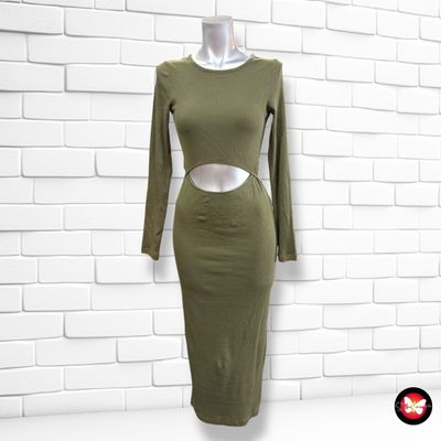Vestido canalé cut-out EVEN&ODD Talla S