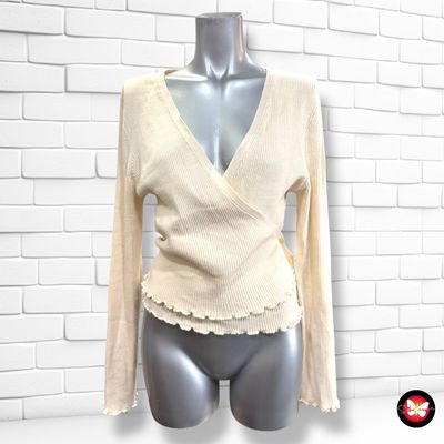 **HOY** Chaqueta de punto cruzada LEFTIES Talla XL (pequeña)