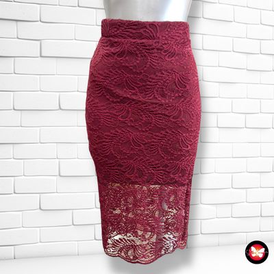 **HOY** Falda lápiz de encaje Talla XS