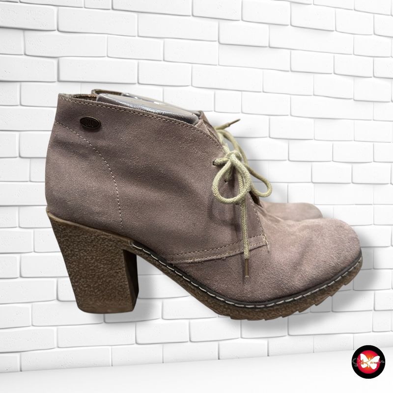 Botines de ante con tacón T39