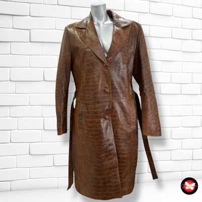 **HOY** Chaquetón de piel acolchado efecto cocodrilo Talla L