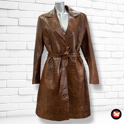 **HOY** Chaquetón de piel acolchado efecto cocodrilo Talla L