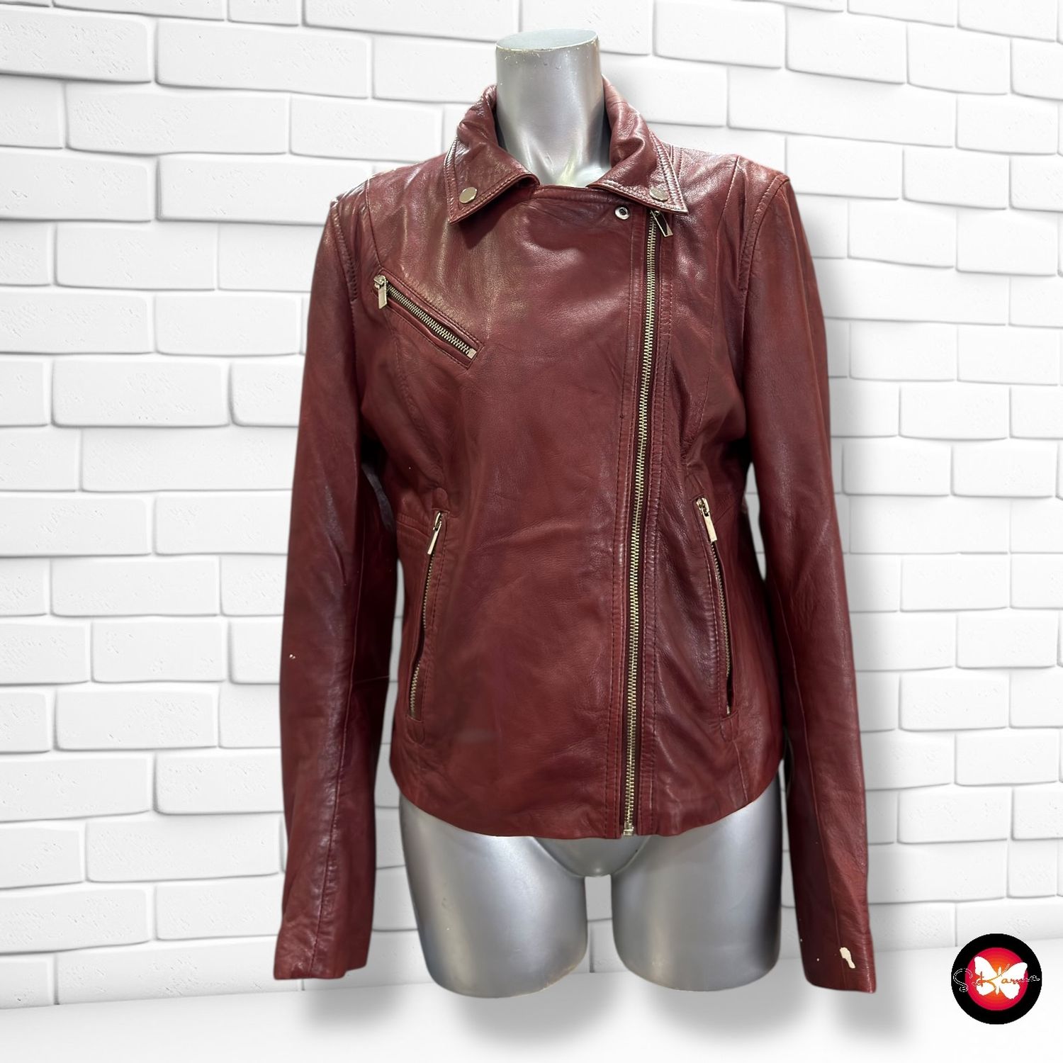 **HOY** Cazadora de piel STRADIVARIUS Talla L