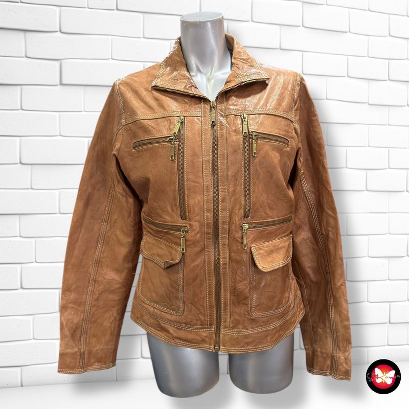 Cazadora de piel Talla 38