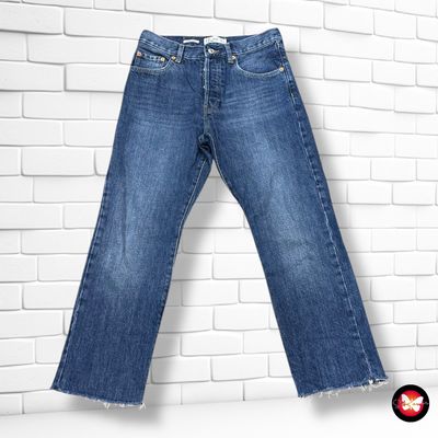 **HOY** Pantalón vaquero ancho de pierna MANGO Talla 36