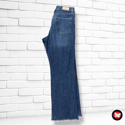 **HOY** Pantalón vaquero ancho de pierna MANGO Talla 36