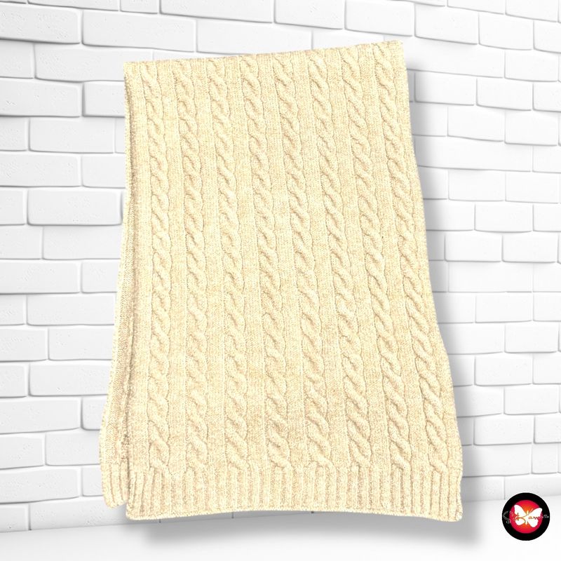 Bufanda punto trenza