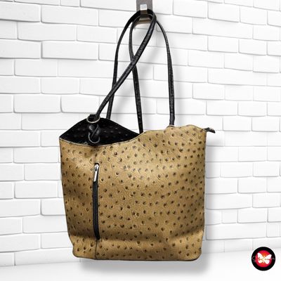 **HOY** Mochila de piel efecto avestruz