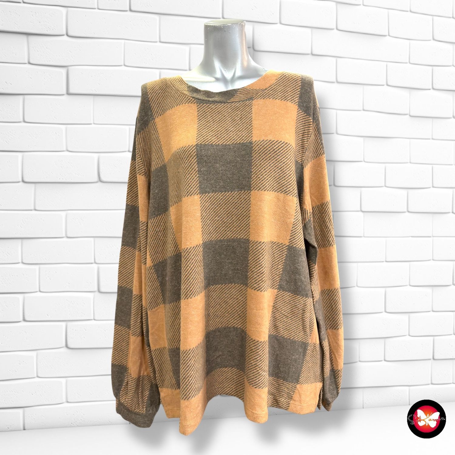 **HOY** Jersey de manga larga de cuadros TOM TAILOR Talla 3XL