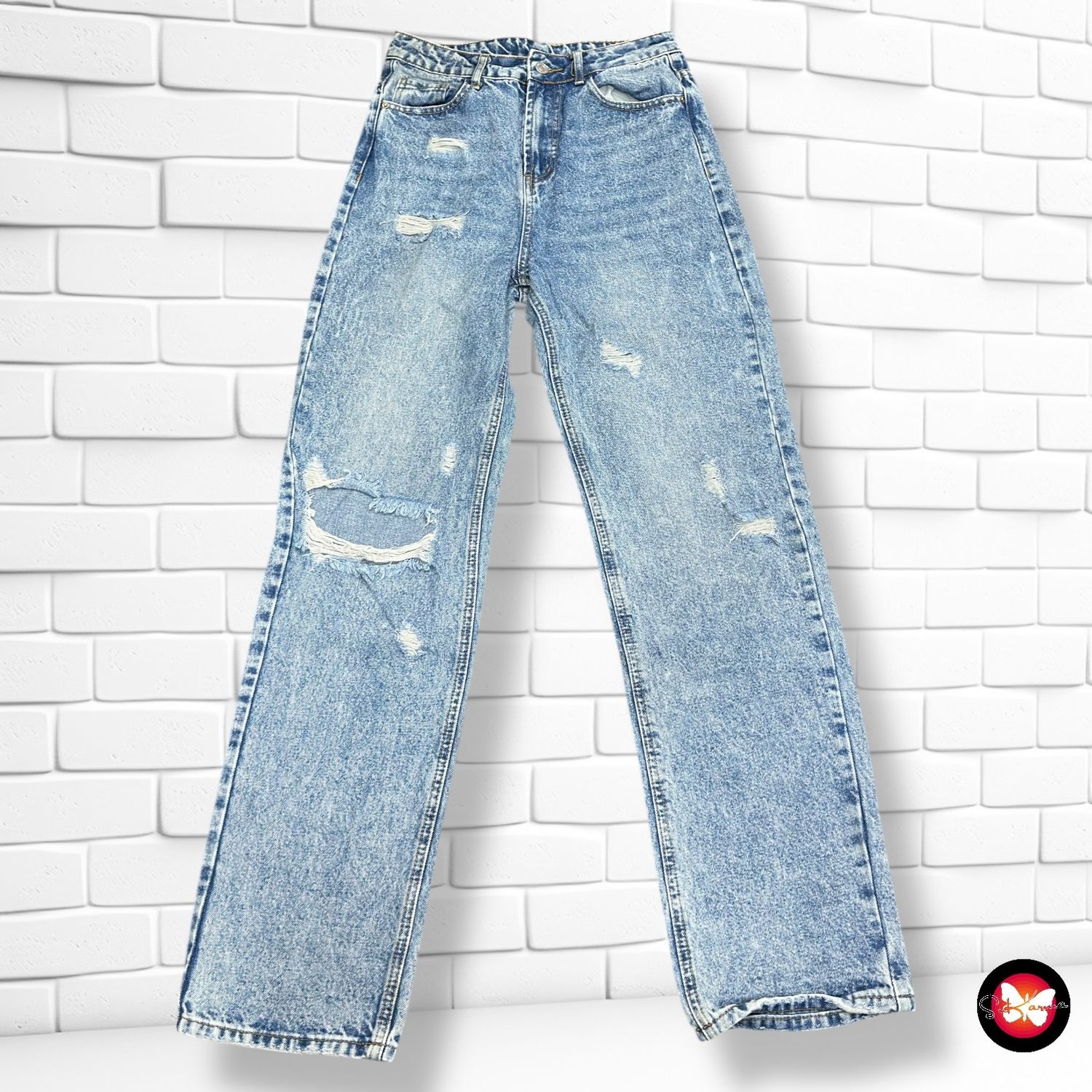 **HOY** Pantalón vaquero ancho de pierna SHEIN Talla S