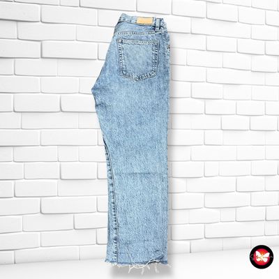 **HOY** Pantalón vaquero ancho de pierna MANGO Talla 38