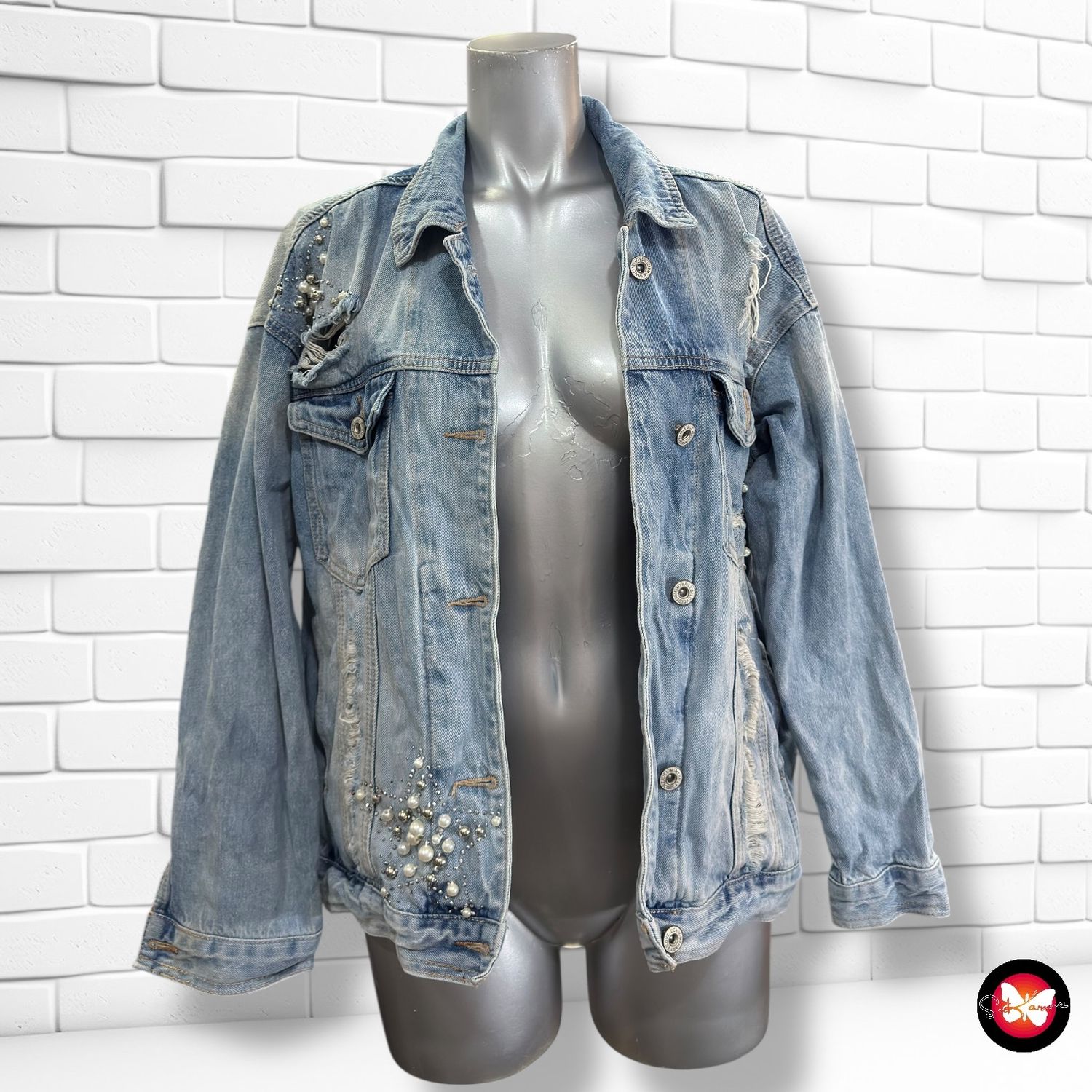 **HOY** Cazadora vaquera con pedrería MY HAILYS Talla S/M