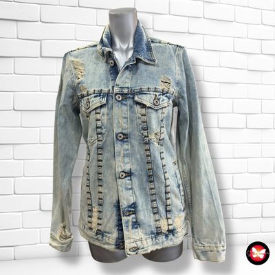 **HOY** Cazadora vaquera con rotitos ZARA MAN Talla Hombre S