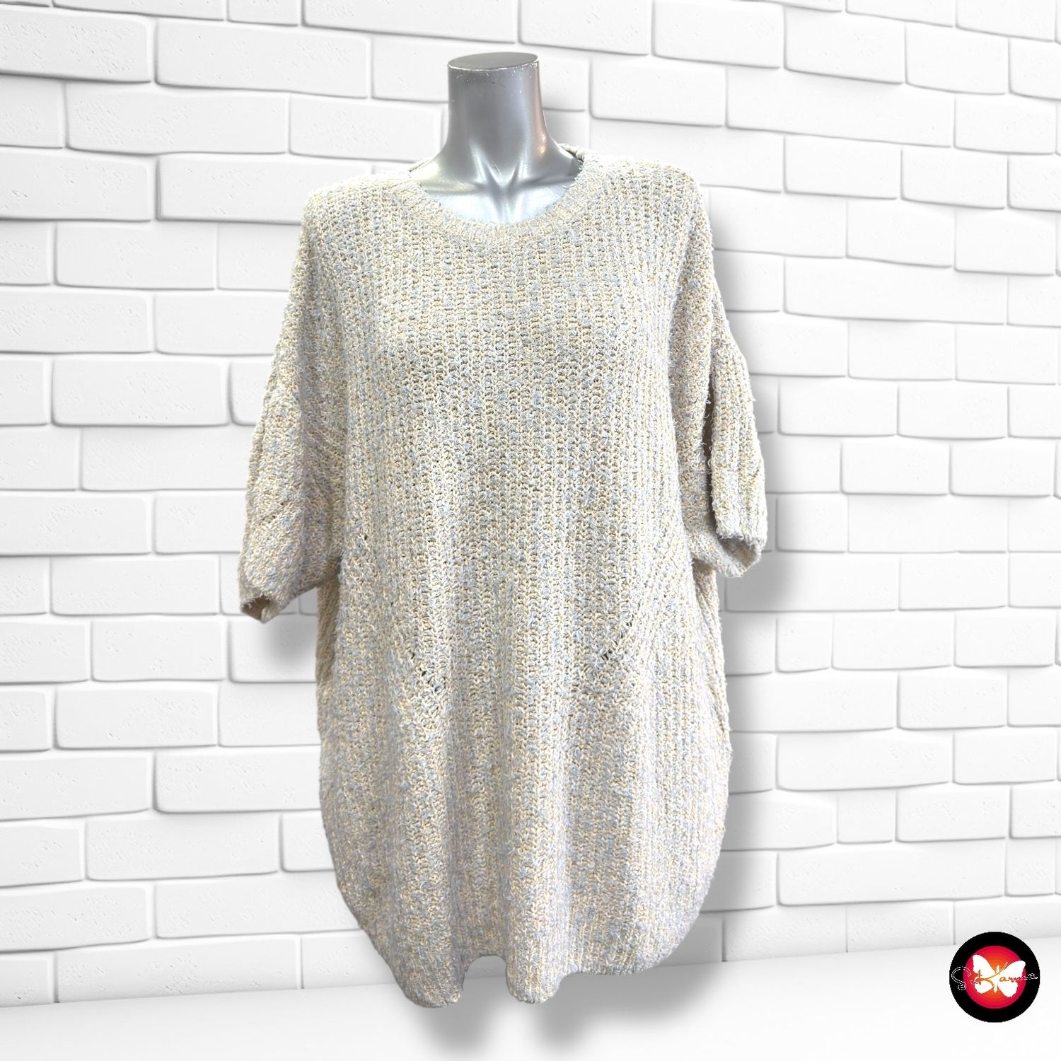 **HOY** Jersey de manga corta jaspeado C&amp;A Talla XL (grande)