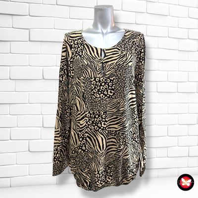 **HOY** Camiseta de manga larga animal print GINA BENOTTI Talla 44/46 (grande)