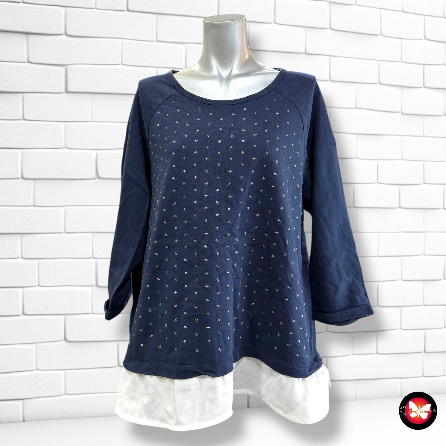 **HOY** Sudadera con estrellitas GINA BENOTTI Talla 48/50