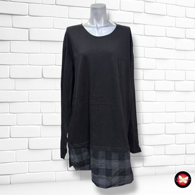 **HOY** Camiseta de manga larga con bajo de blusa de cuadros URBAN CLASSICS Talla XXL