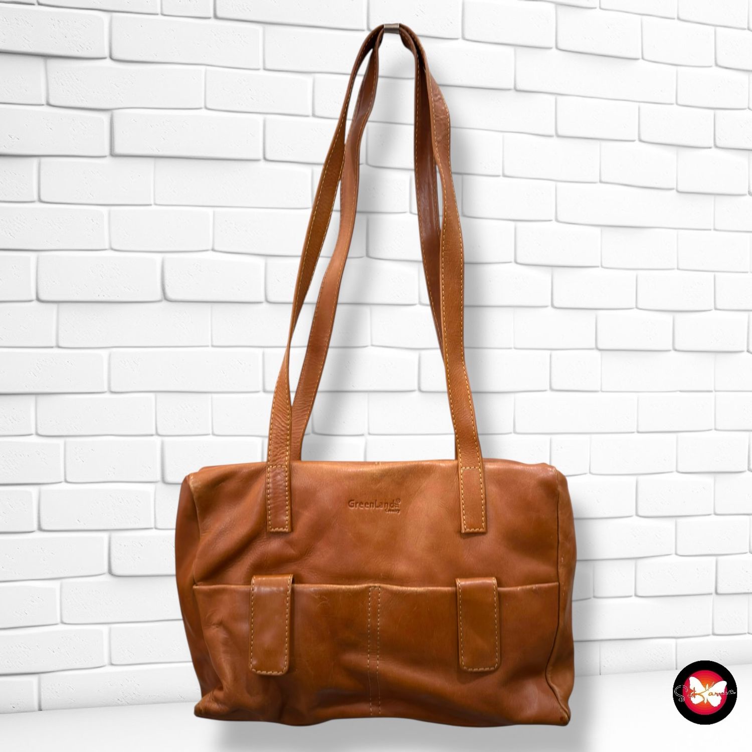 **HOY** Bolso de hombro de piel GREENLAND