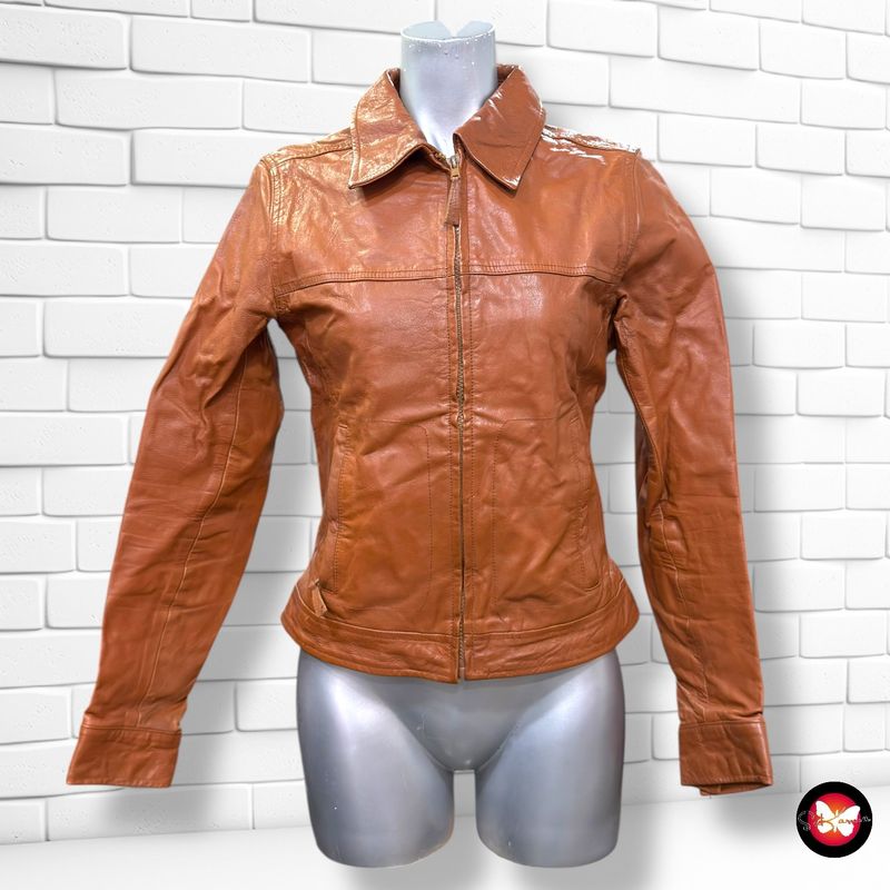 Cazadora de piel sintética TRAFALUC Talla M (muy pequeña)
