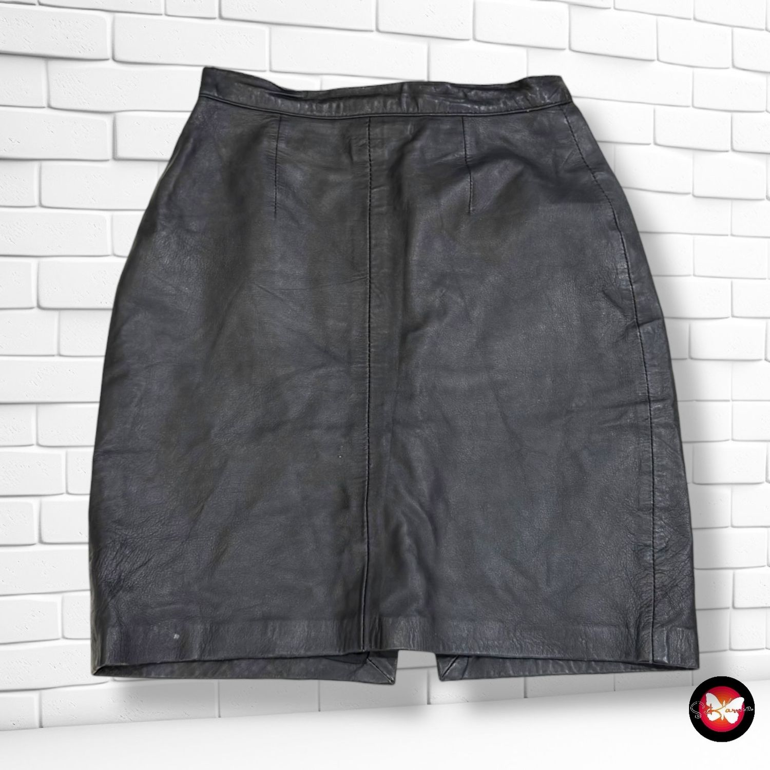 **HOY** Falda vintage de piel Talla XS