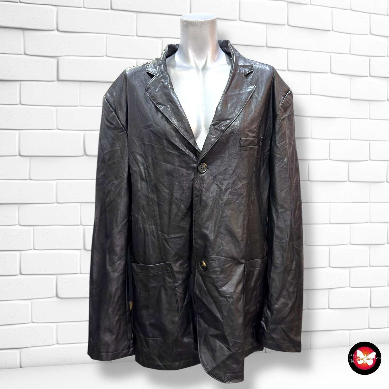 **HOY** Blazer de piel sintética Talla XXL