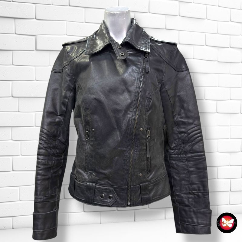 Cazadora de piel RAINBOW Talla 36