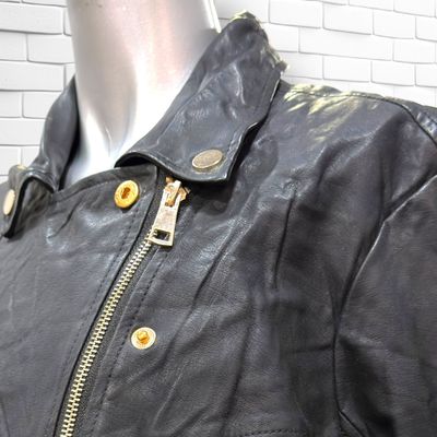 **HOY** Cazadora biker de piel sintética Talla XXL