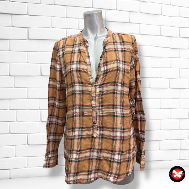 Blusa de cuadro ZARA Talla M