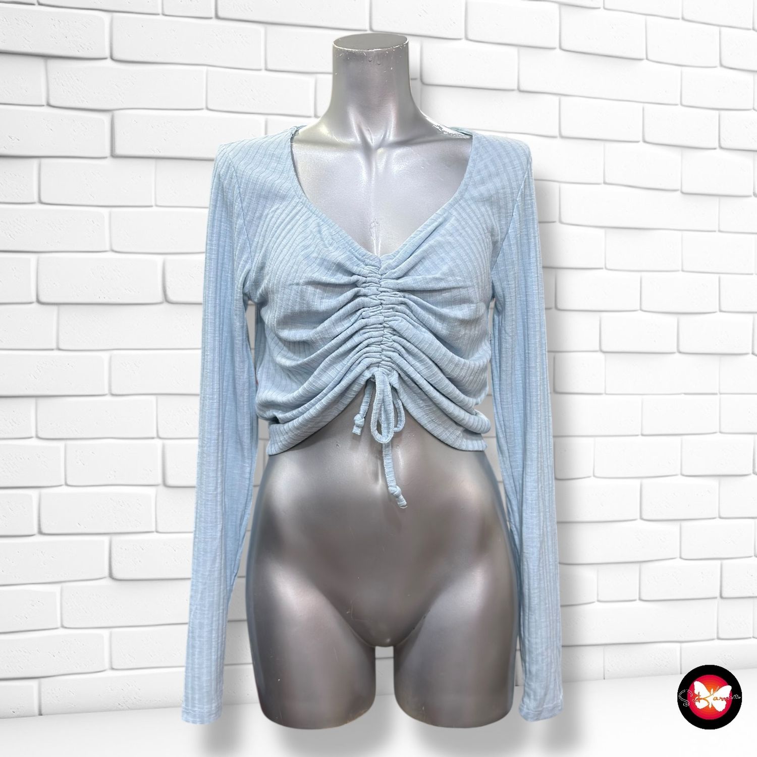 **HOY** Jersey canalé fruncido FB SISTER Talla L (pequeña)