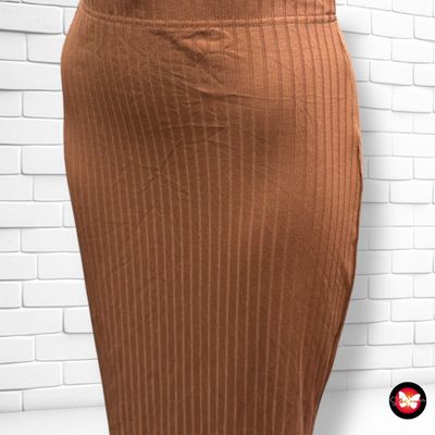 **HOY** Falda larga canalé SHEIN Talla S