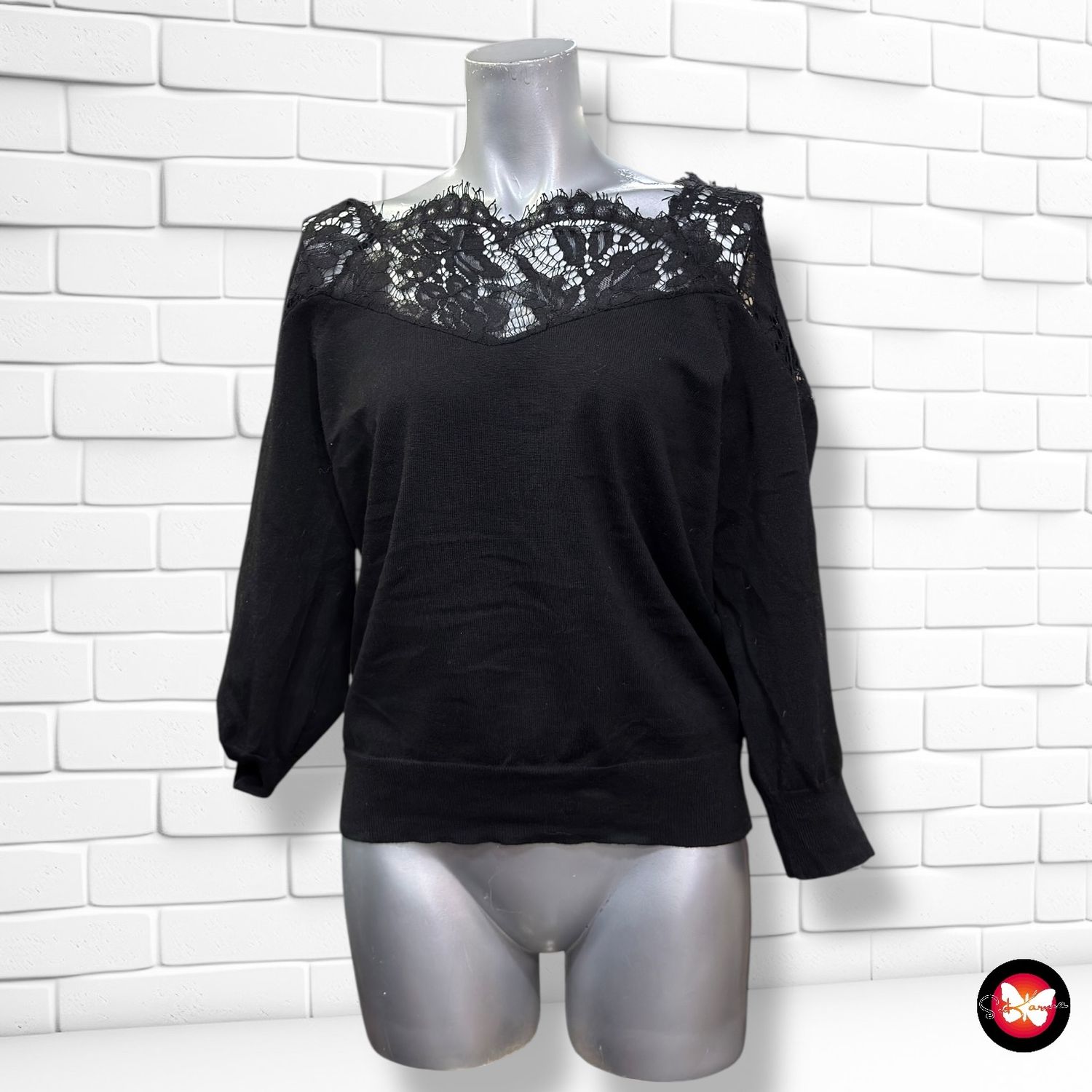 **HOY** Jersey con encaje ONLY Talla M