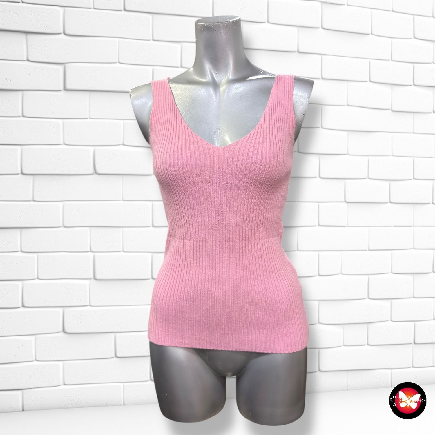 **HOY** Jersey canalé de tirantes Talla Única